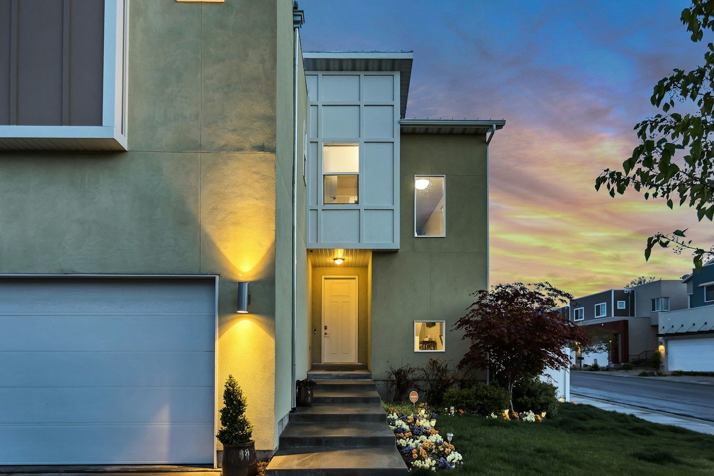 Contemporary residence within its landscape